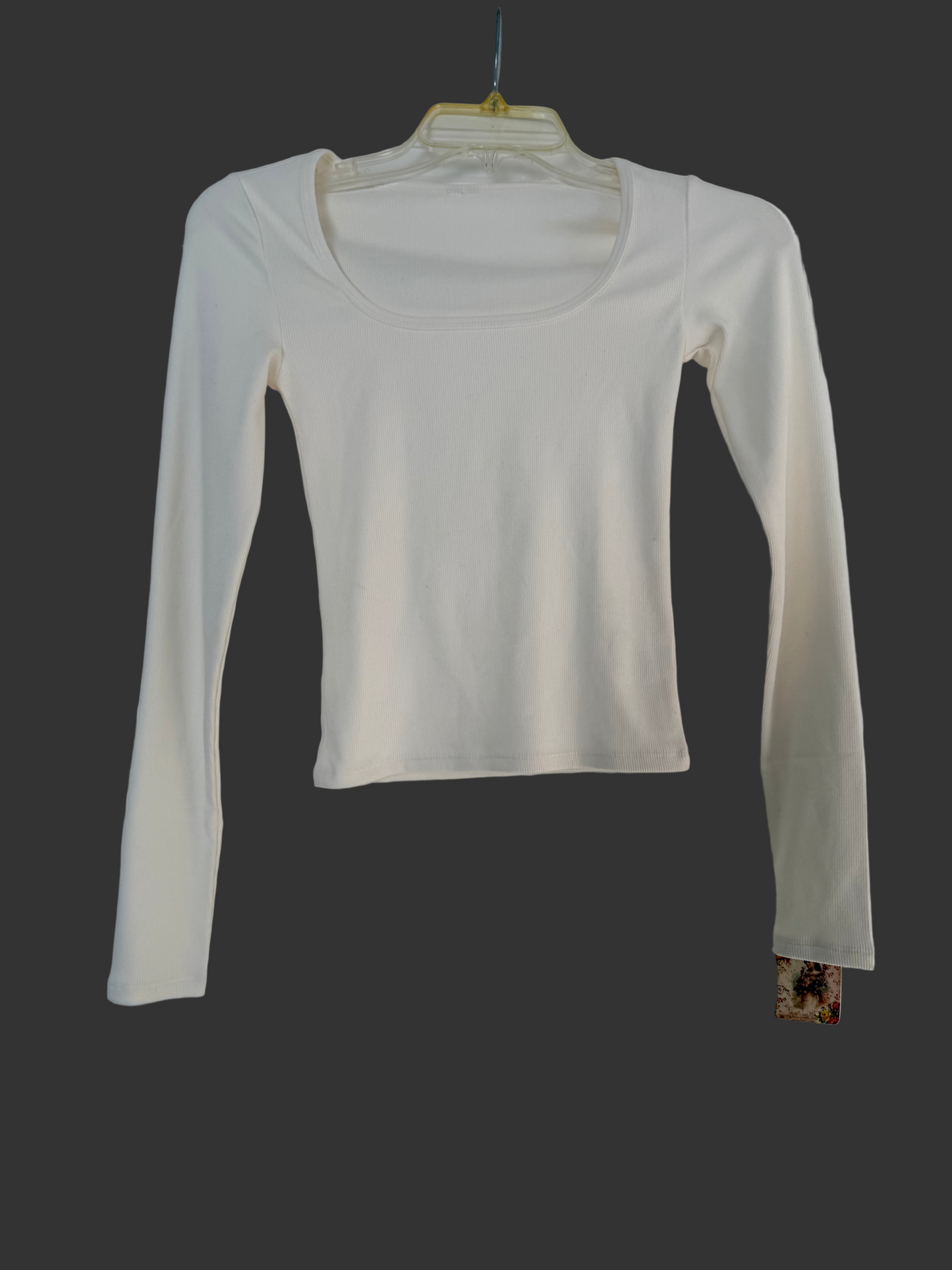 Long Sleeved Ribbed Tee
