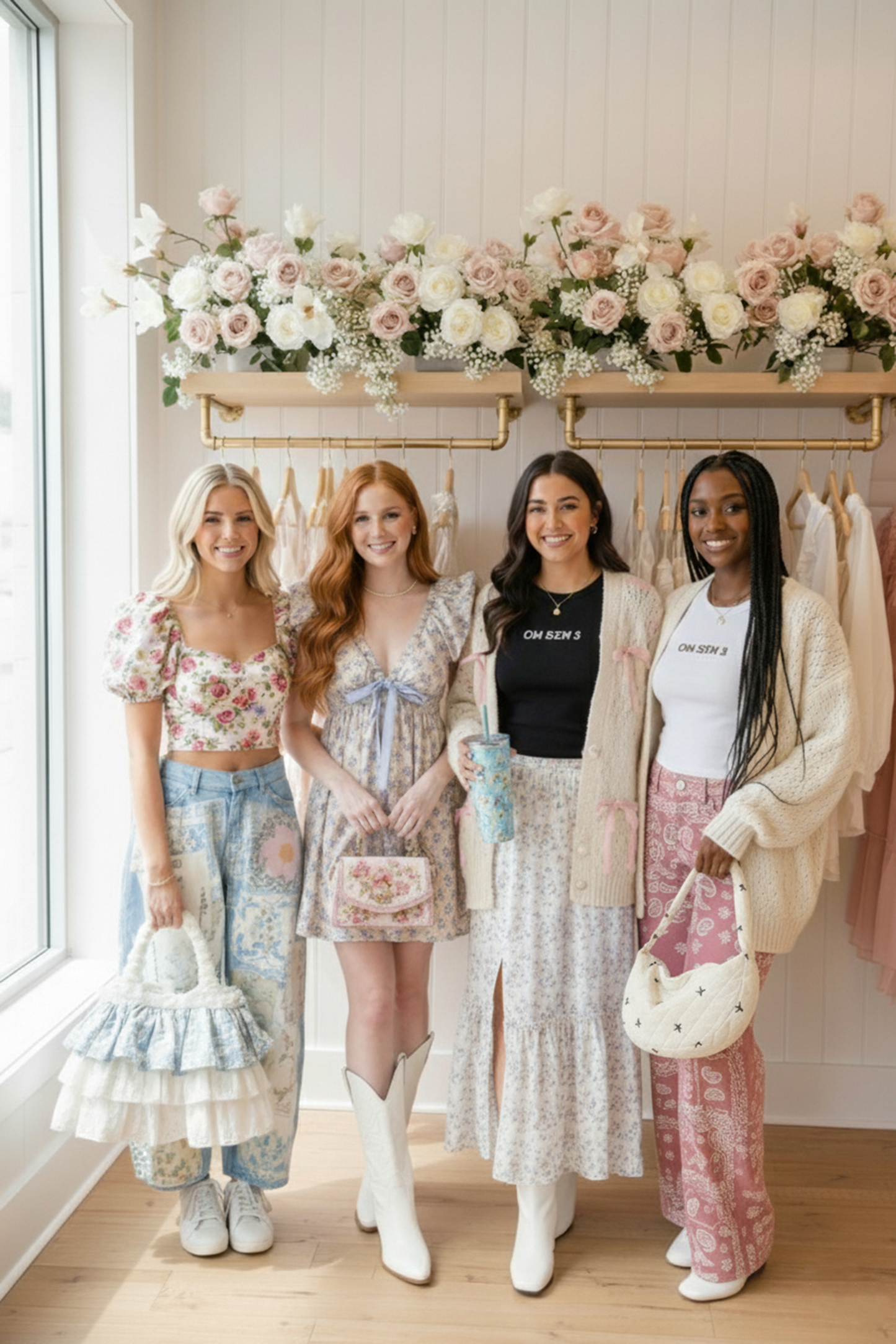 Emily Ann: Petticoat Patch Barrel Leg Jeans