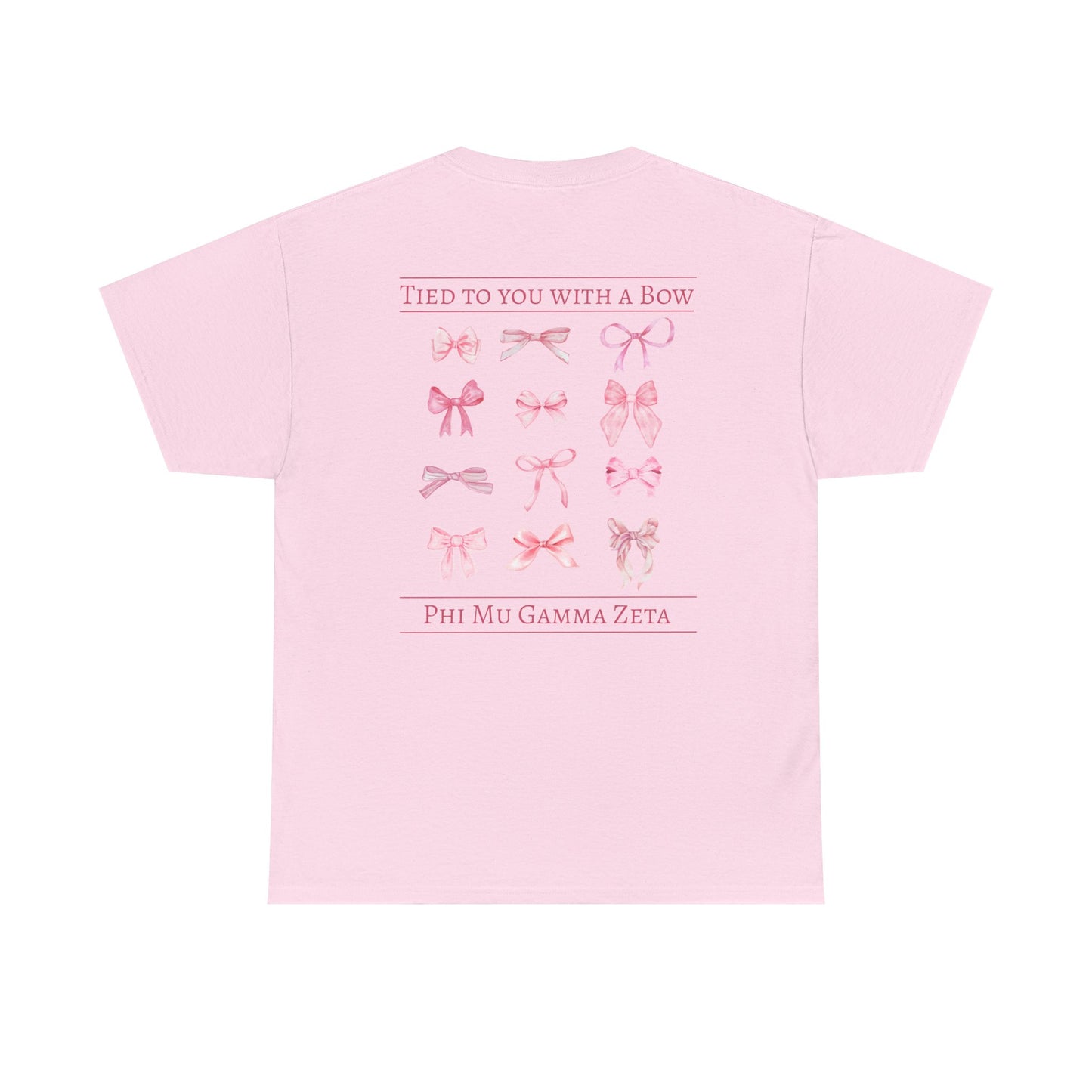 Phi Mu Tied with a bow