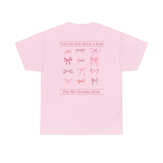 Phi Mu Tied with a bow