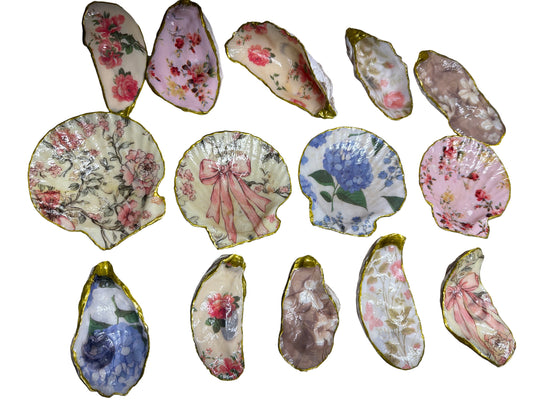 Handpainted Shell Trinket Dish