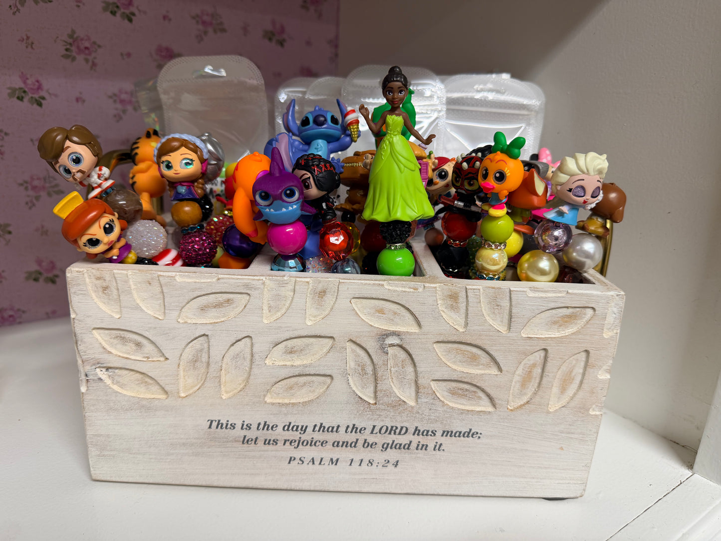 Custom Made Rhinestone Character pen (bagged)