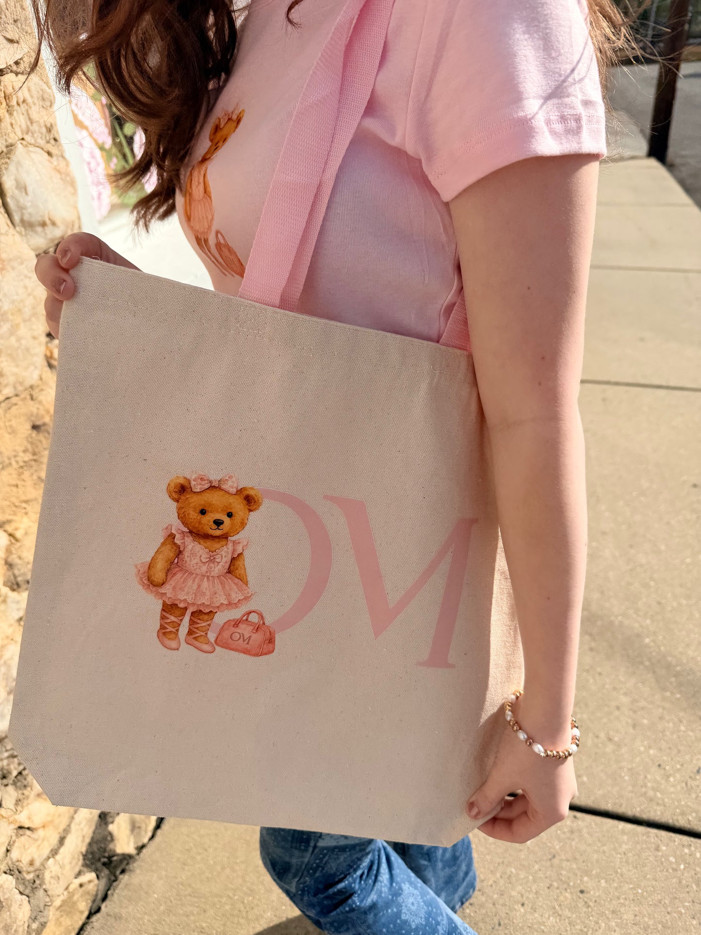 (Preorder) OM Bear Canvas Bag  Southern Satin x OM