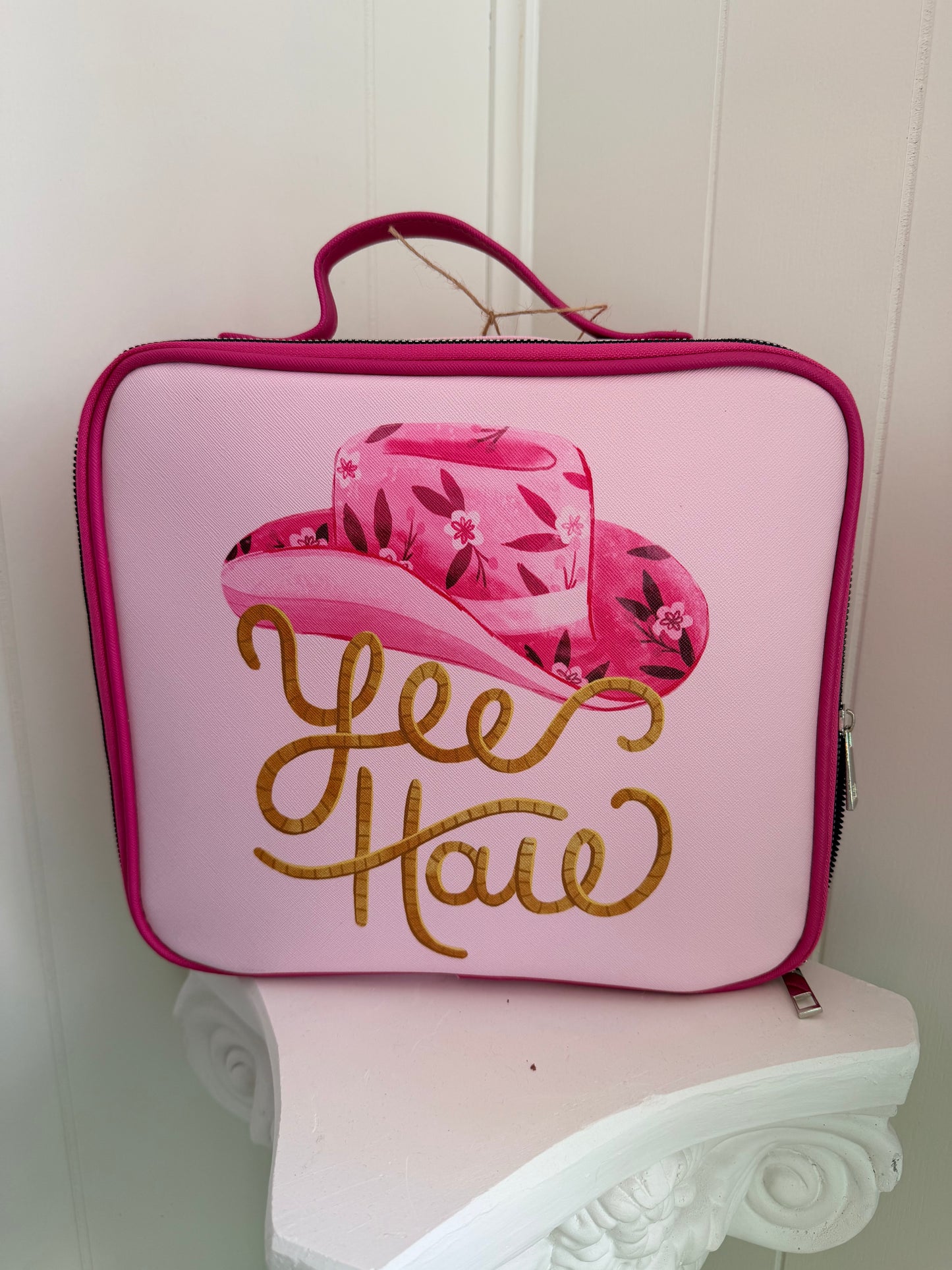 Pink YeeHaw Makeup bag
