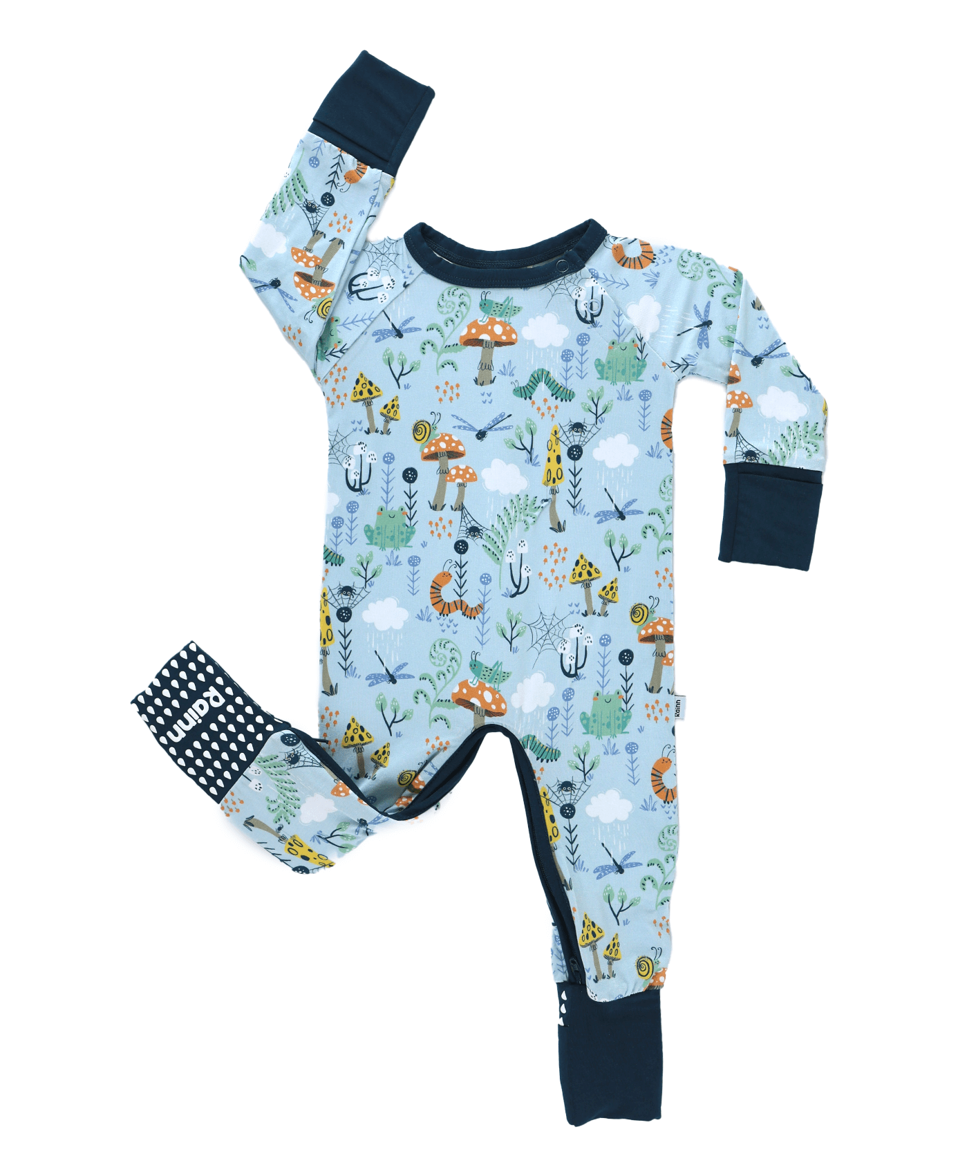 Bamboo Crescent Zipp Jammies - Critter Hollow