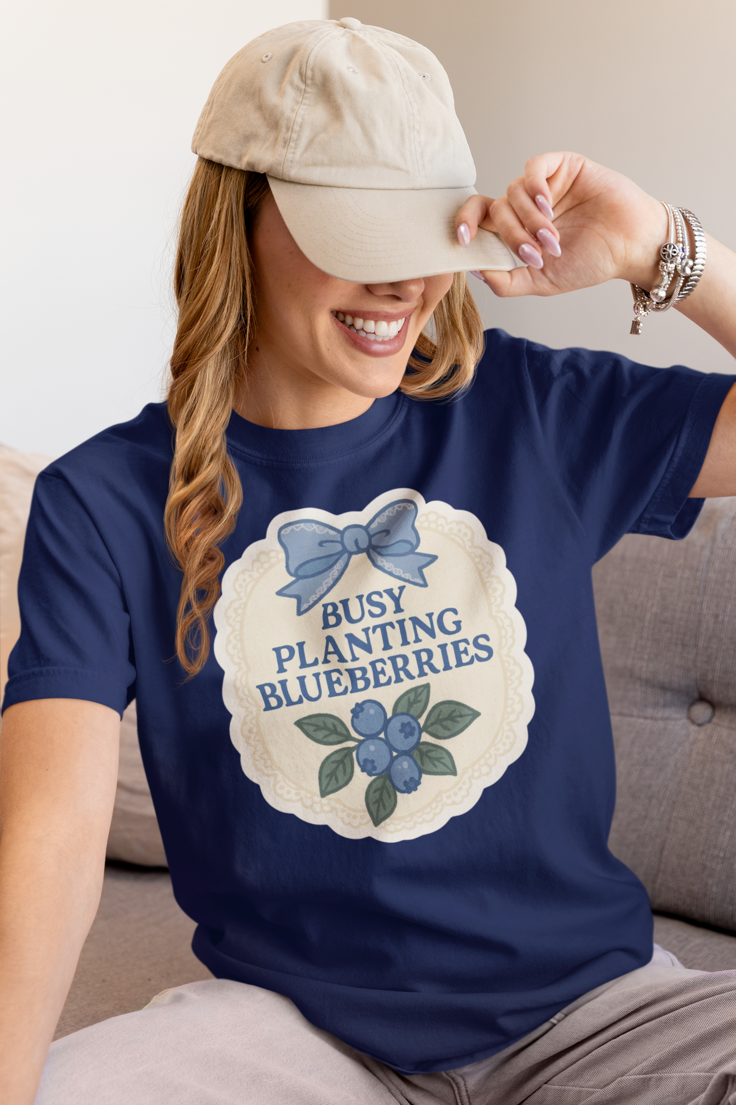 Busy Planting Blueberries T-Shirt