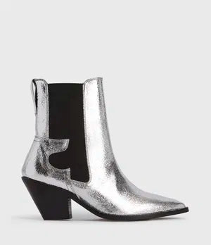 ALLSAINTS Sara Ankle Boot Silver