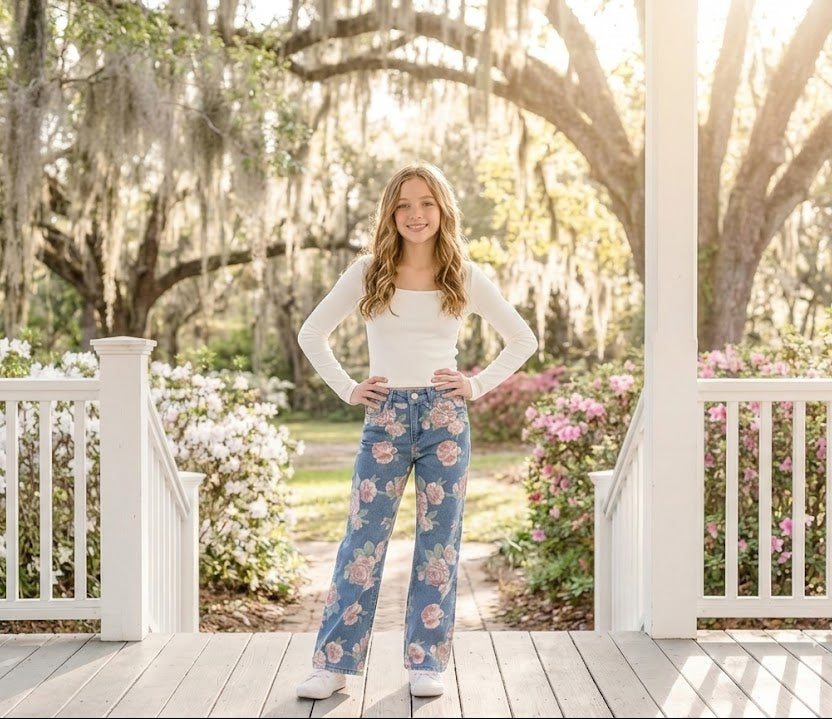 Long Sleeved Ribbed Tee